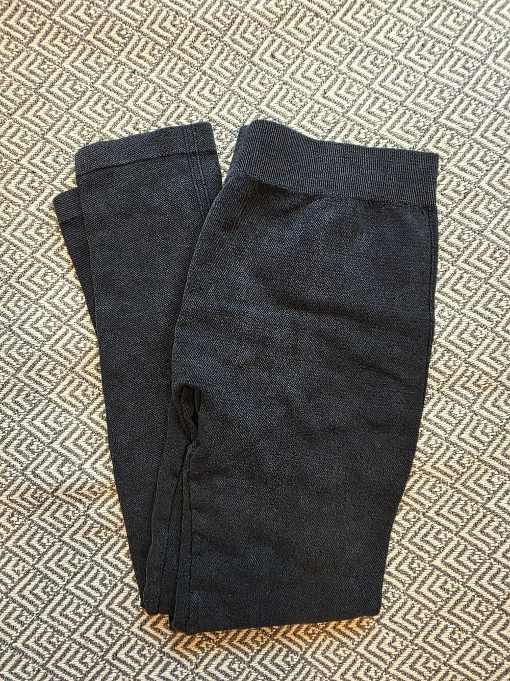 Navy Knit Leggings